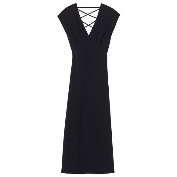 A.L.C. Amelie Cotton Lace Up Back Midi Dress - Picture 5 of 6